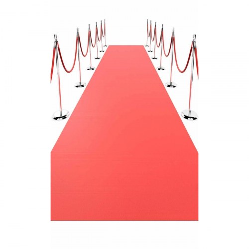 Rødt festtæppe - dekorativ løber til fest og event