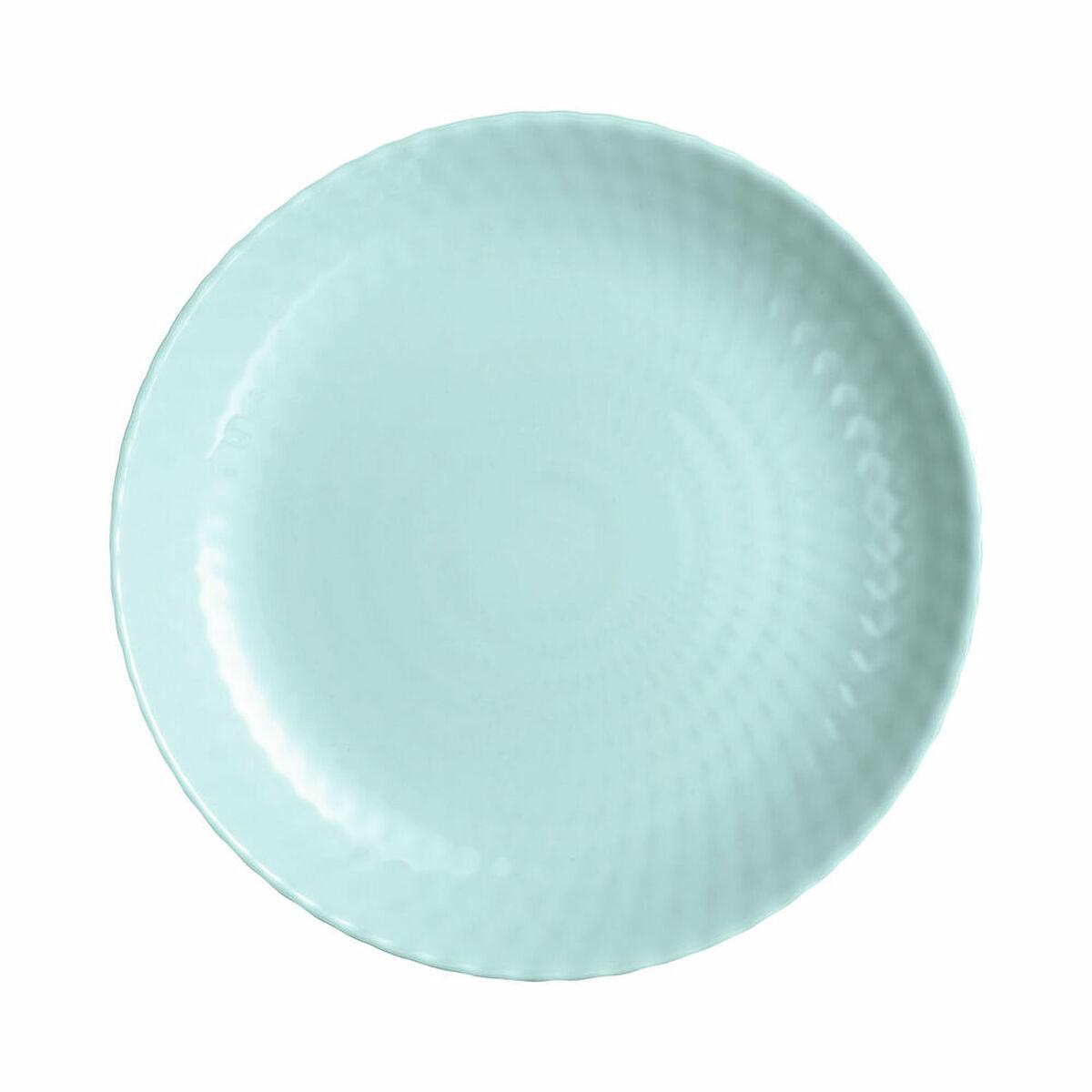 Plosek krožnik Luminarc Pampille Turkisblå Glas (Ø 25 cm)