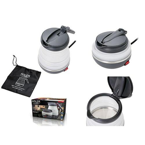 Kedel Adler AD 1279 Hvid Sort Plastik 750 W 0,6 L