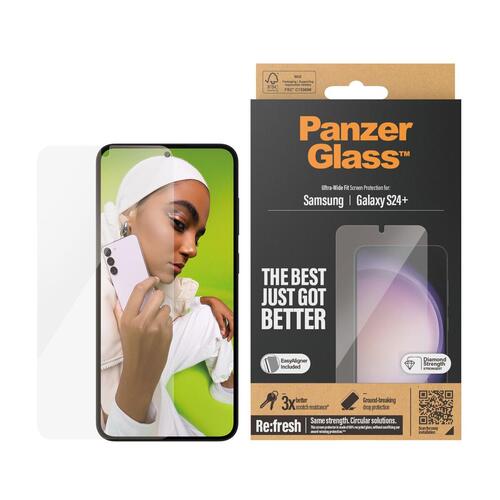 Panzer Glass skærmbeskytter til Samsung Galaxy S24 Plus (PET, 0,35 mm)