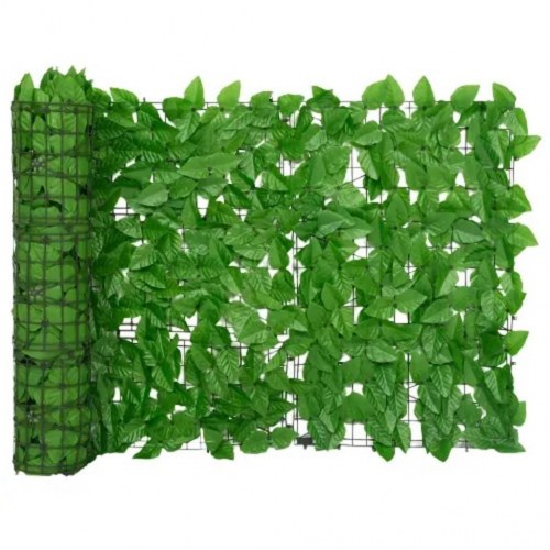 Altanafskærmning med grønne blade - 200 × 75 cm