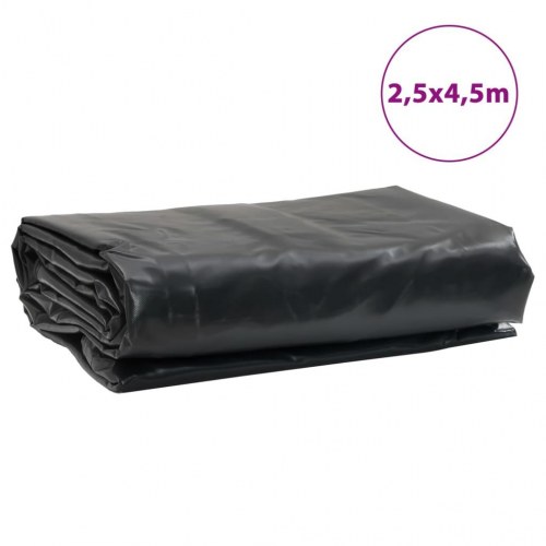 Presenning 2,5 × 4,5 m - 650 g/m², sort