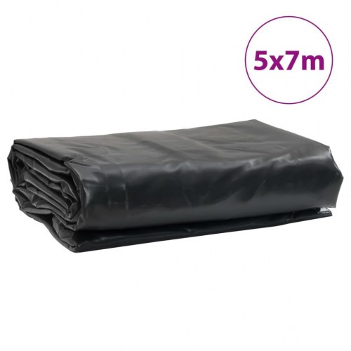 Presenning 5 × 7 m - 650 g/m², antracitgrå