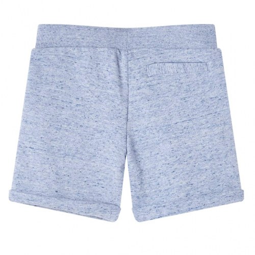 Shorts til børn str. 140 med snøre blåmeleret