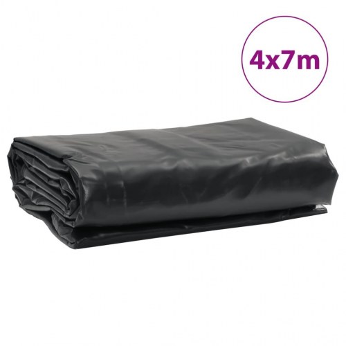 Presenning 4×7 m - 650 g/m² antracitgrå, kraftig tarp