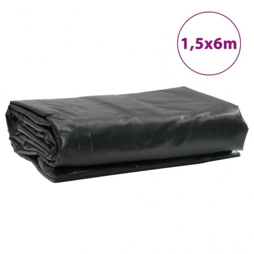 Kraftig presenning 1,5×6 m - 650 g/m², antracitgrå