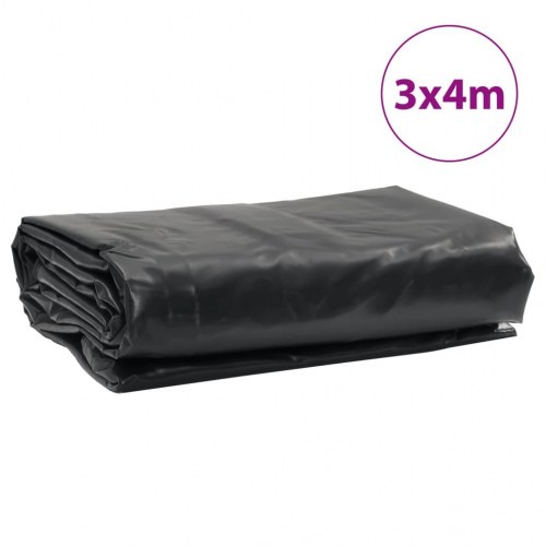 Presenning 3 × 4 m - 650 g/m² antracitgrå