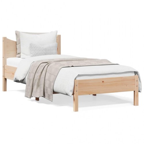 Sengeramme uden madras 90x190 cm massivt fyrretræ