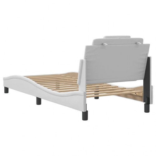 Sengeramme Viana uden madras 80 x 200 cm - hvid kunstlæder