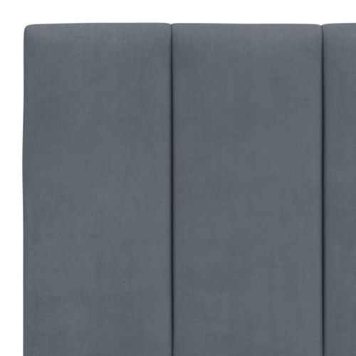 Sengeramme Hanko uden madras 200 x 200 cm - mørkegrå fløjl