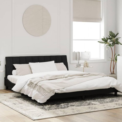 Sengeramme Hanko uden madras 180 x 200 cm - sort fløjl