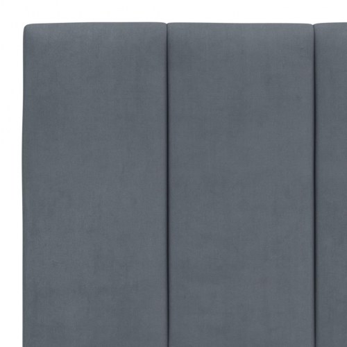 Sengeramme Hanko uden madras 160 x 200 cm - mørkegrå fløjl
