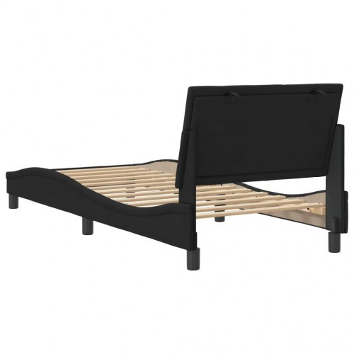 Sengeramme Hanko uden madras 90 x 190 cm - sort fløjl
