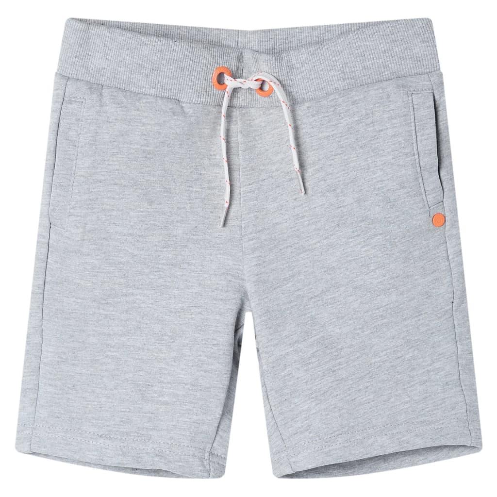 Shorts til børn med snøre - grå, str. 128