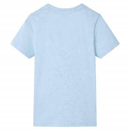 T-shirt til børn str. 92 blåmeleret