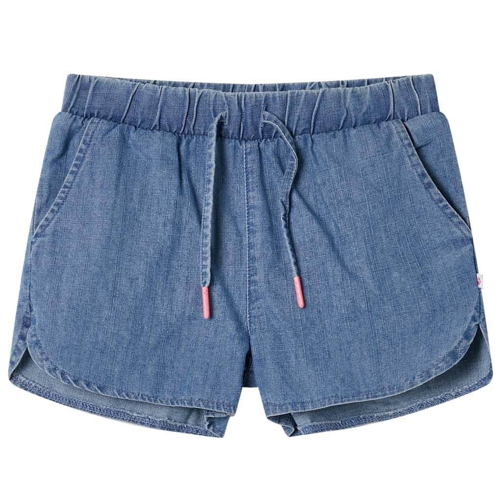 Shorts Til Børn Str 104 Denimblå