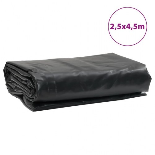 Presenning 2,5 × 4,5 m - 650 g/m², antracitgrå