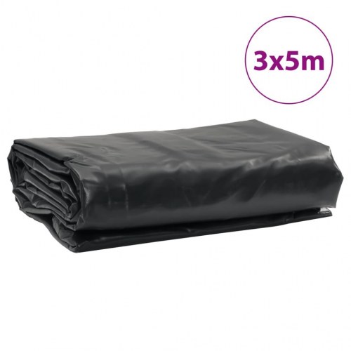 Presenning 3 × 5 m - 650 g/m², antracitgrå