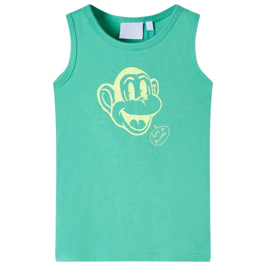 Tanktop til børn str. 104 grøn