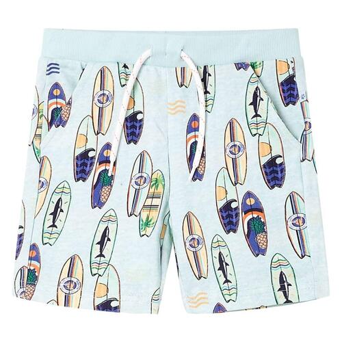 Shorts til børn str. 140 med snøre blåmeleret