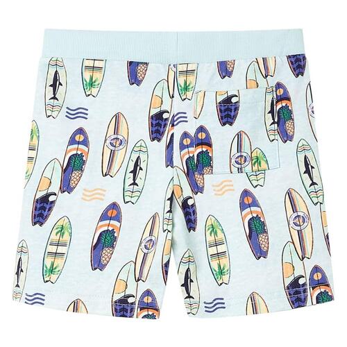 Shorts til børn str. 140 med snøre blåmeleret