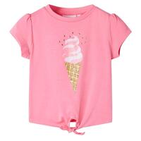 T-shirt til børn str. 116 lyserød