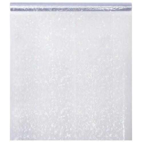 Vinduesfolie 60x1000 cm PVC 3D-regnbuemønster matteret