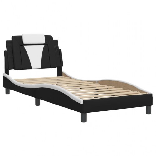 Sengeramme Viana 80 x 200 cm uden madras - sort og hvid
