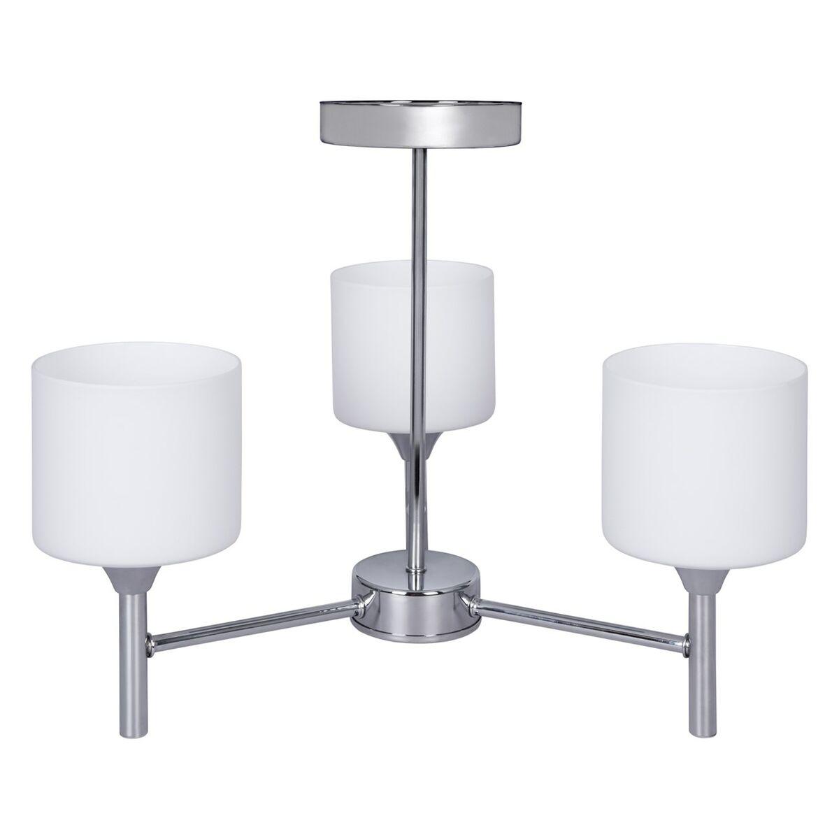 Loftslampe Activejet Aje Mira 3p Hvid Sølvfarvet Metal 40 W