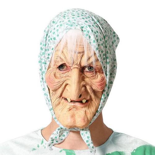 Maske Halloween Gammel kvinde Latex