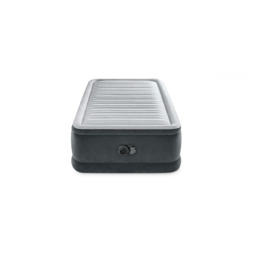Intex Fiber-Tech Comfort-Plush oppustelig madras - enkeltseng 99 × 191 × 46 cm med indbygget pumpe