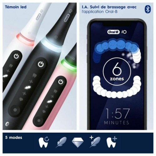 Oral-B iO Series 5 elektrisk tandbørste - duo (sort/hvid)