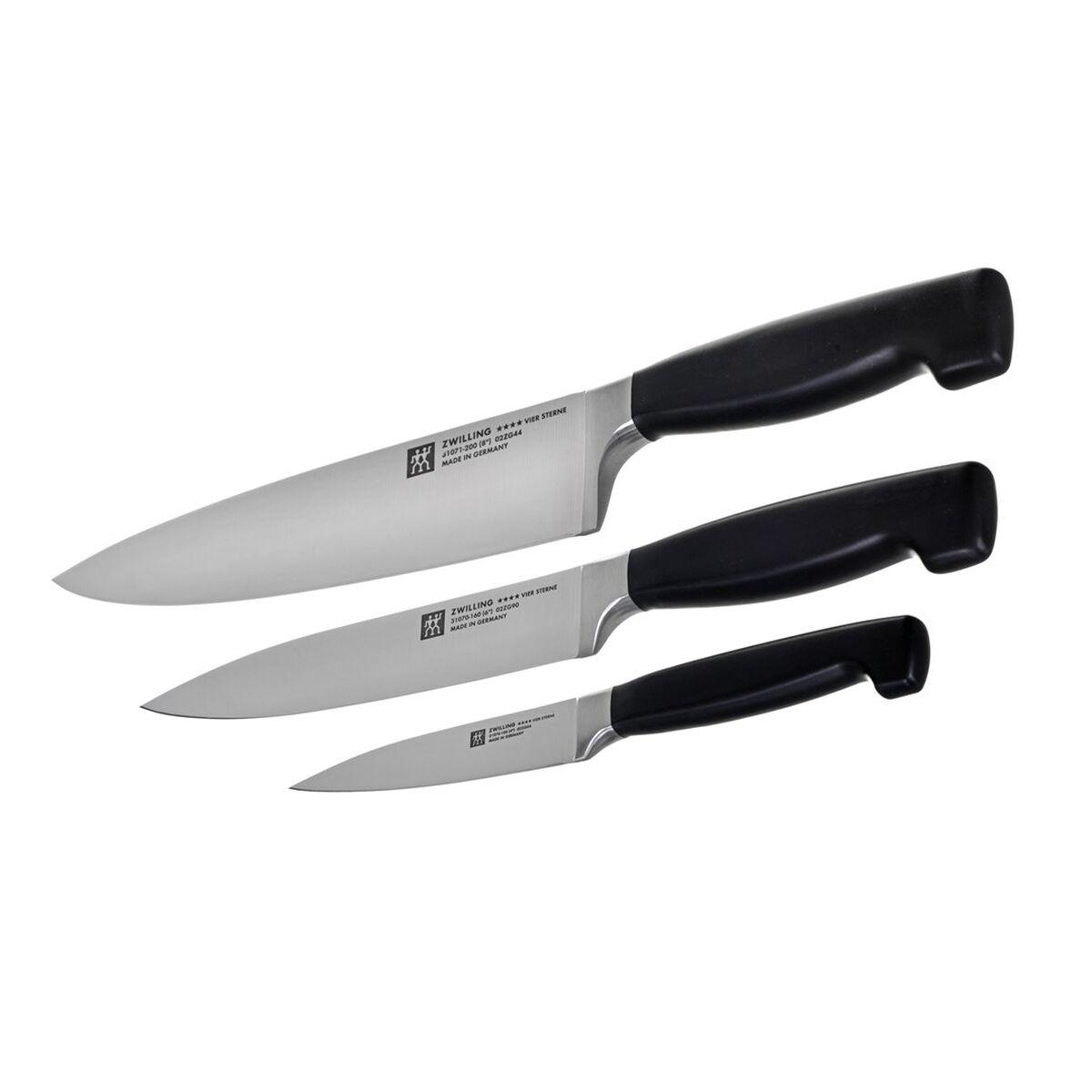Knivsæt Zwilling 35048-000-0 Sort Stål (3 enheder) Plastik