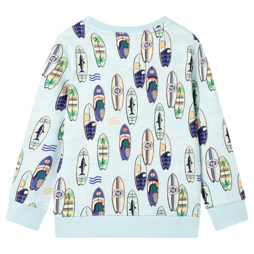 Sweatshirt til børn str. 92 blåmeleret