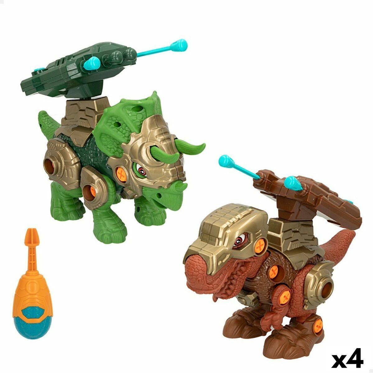 Sæt 2 Dinosaurer Colorbaby 21 X 14 X 9 5 Cm Kaste Projektiler 4 Enheder Dinosaur