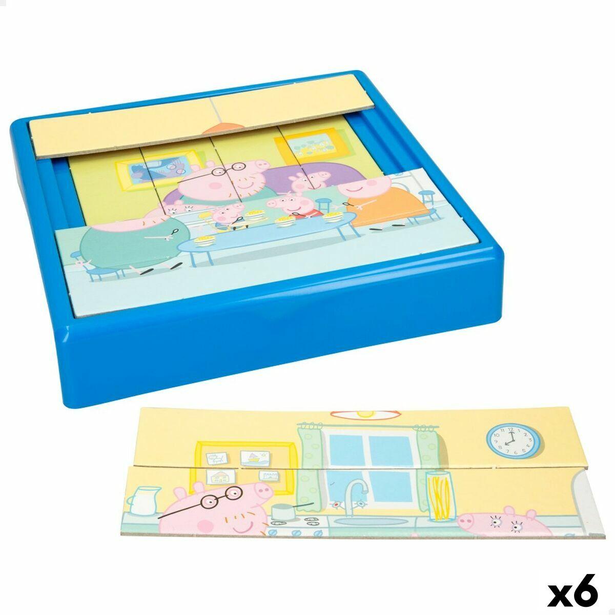 Børne Puslespil Peppa Pig 25 Dele 19 X 4 X 19 Cm 6 Enheder