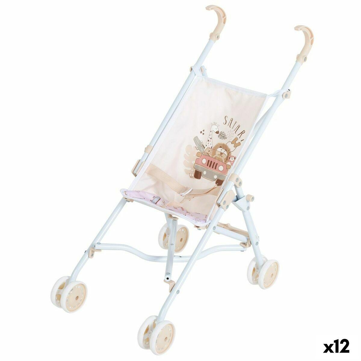 Stol Til Dukker Colorbaby Safari 27 X 56 X 53 Cm Foldbar 12 Enheder