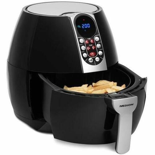 Airfryer Medion 1500 W 2,8 L Sort/Sølvfarvet