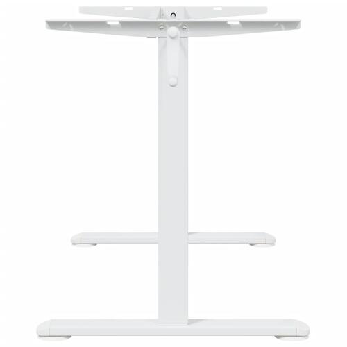 Stel til stå-skrivebord (94-135)x60x(70-114) cm stål hvid