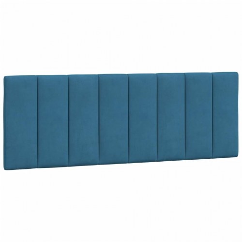 Sengeramme Hanko 140 x 190 cm - blå velour