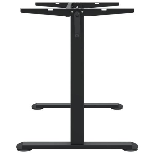Stel til stå-skrivebord (94-135)x60x(70-114) cm stål sort