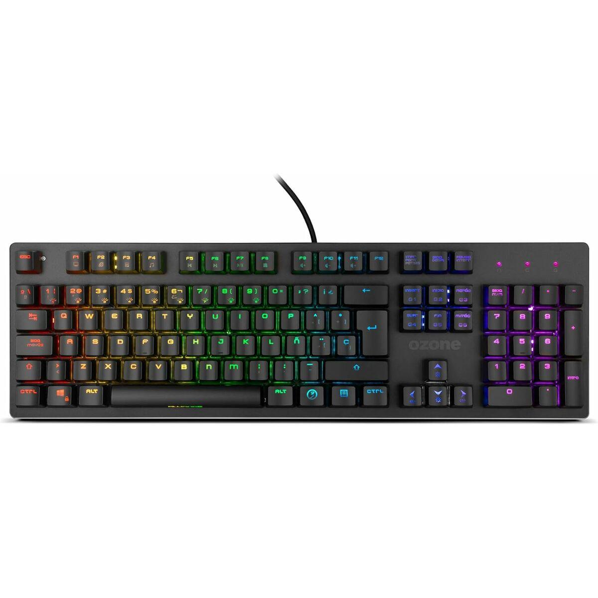 Gaming Tastatur Ozone Spansk Qwerty Sort