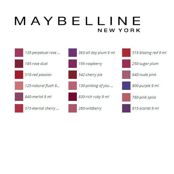 Læbestift Superstay Maybelline 195-raspberry 9 ml