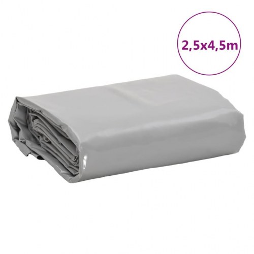 Presenning 2,5x4,5 m 650 g/m² grå