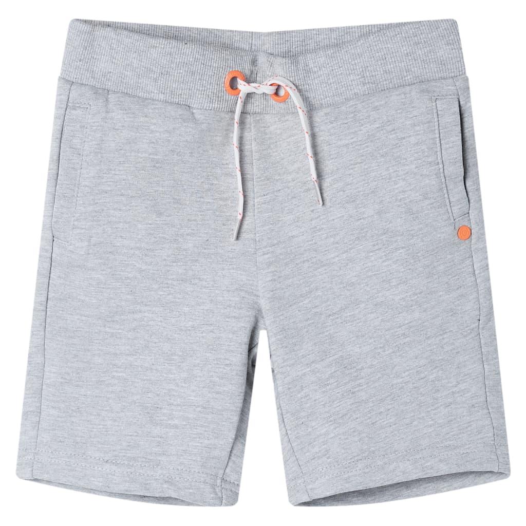 Shorts til børn str. 104 med snøre grå