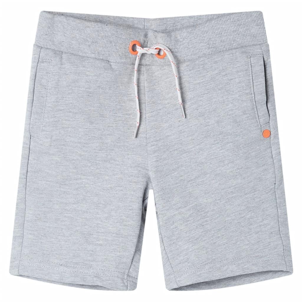 Shorts til børn med snøre - grå, str. 140