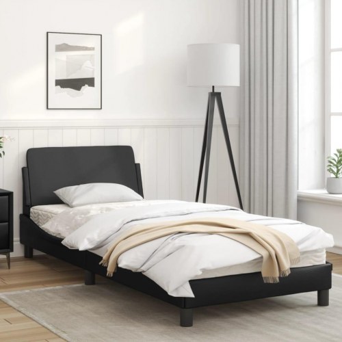 Sengeramme Dover 90 x 200 cm i sort kunstlæder