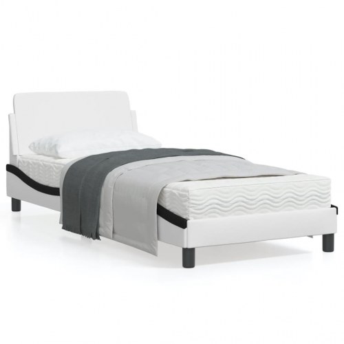 Sengeramme Dover 90 x 200 cm - hvid/sort