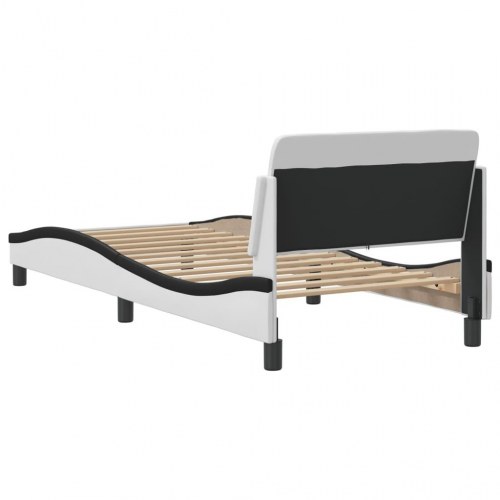 Sengeramme Dover 90 x 200 cm - hvid/sort