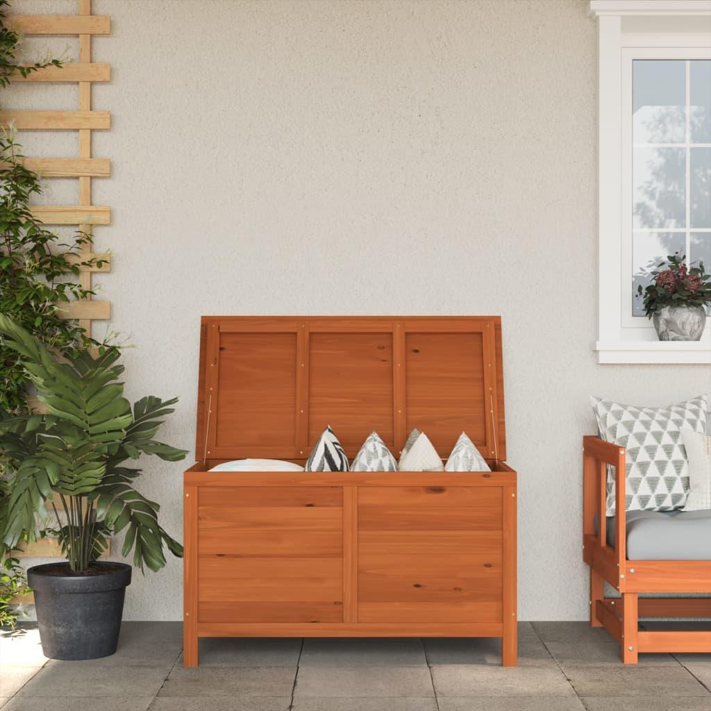 Opbevaringsboks Til Haven 50X49X56,5 Cm Massivt Grantræ - Naturfarvet / 100 x 50 x 58 cm